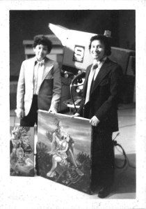 Francisco Mendoza and brother, Vincent, at WGN TV interview