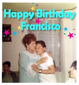 Francisco Mendoza photo with mother